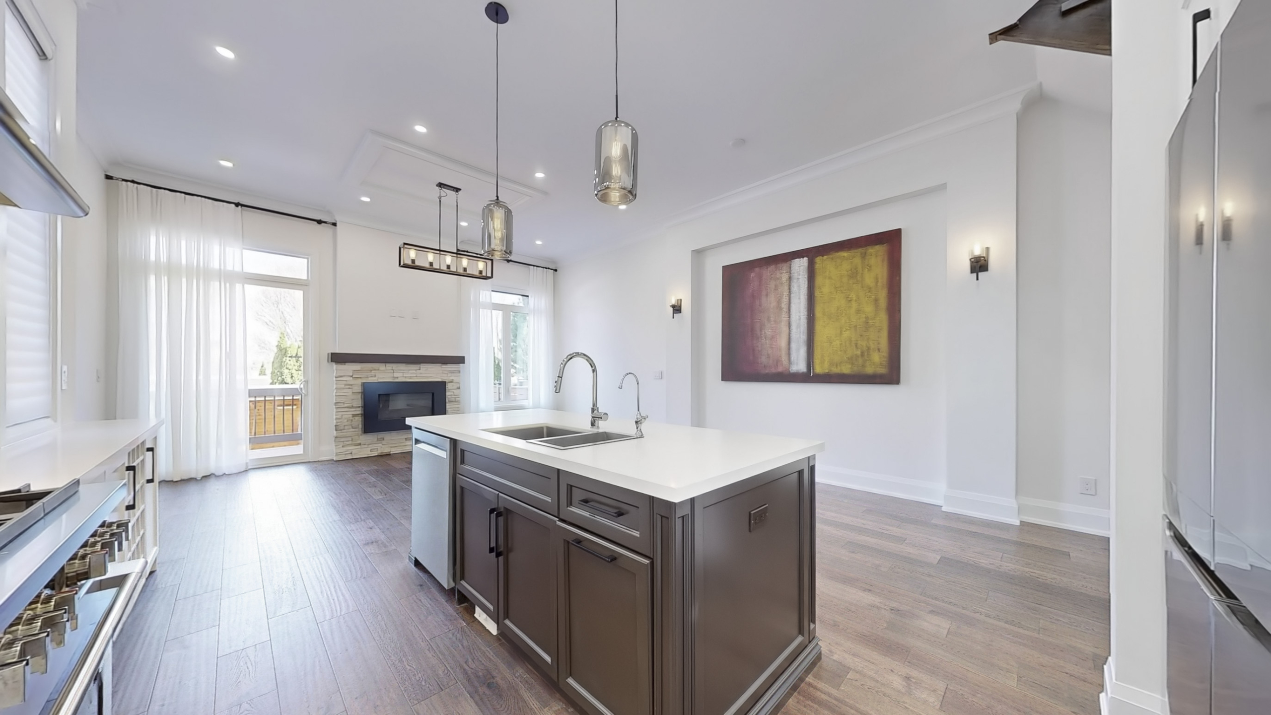 428B Valermo Drive - Main Open Concept Kitchen Dining Living Walk-Out to Deck